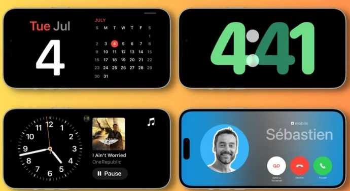江苏苹果手机维修分享iOS17横屏充电待机显示有什么好处 