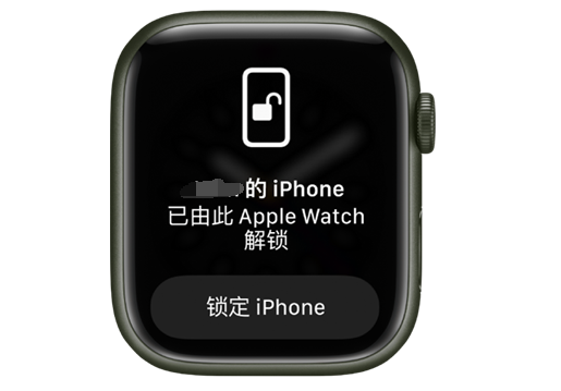 江苏苹果手机维修分享用 AppleWatch 解锁配备面容 ID 的 iPhone方法 