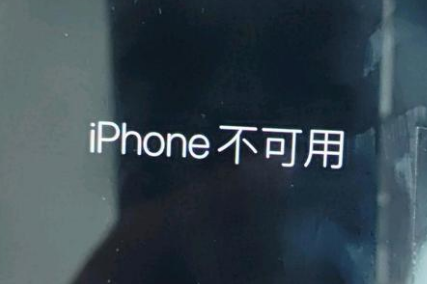 江苏苹果服务网点分享锁屏界面显示“iPhone 不可用”如何解决 